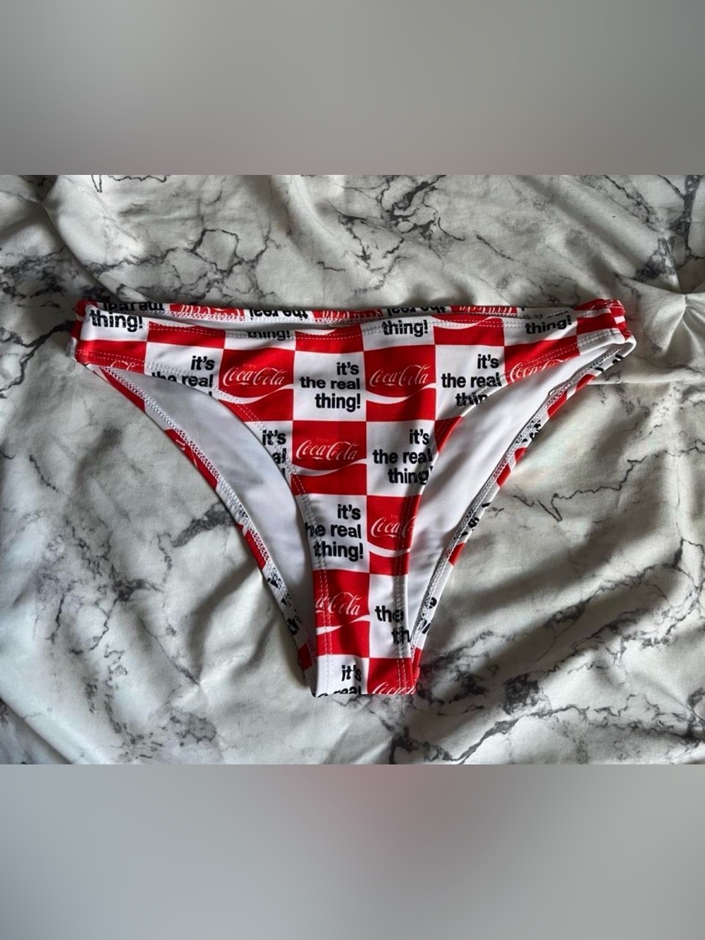 Coca-Cola Checkered Bikini Bottoms